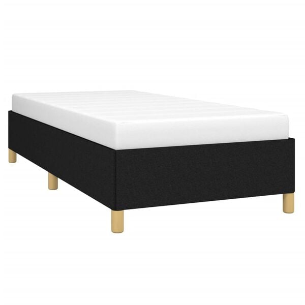 vidaXL Cadre de lit sans matelas noir 80x200 cm tissu