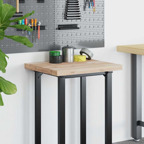 vidaXL Dessus de bureau non trait&eacute; 60x50x4 cm bois d'acacia massif