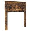 vidaXL Cadre de lit Ch&ecirc;ne Fum&eacute; et Argent 75 x 190 cm Bois d'ing&eacute;nierie