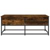 vidaXL Table basse chêne fumé 100x51x40 cm bois d'ingénierie