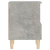 vidaXL Tables de chevet 2 pcs Gris b&eacute;ton 40x35x50 cm