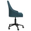 vidaXL Chaises pivotantes &agrave; manger lot de 2 Bleu Velours