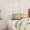 vidaXL T&ecirc;te de lit Blanc 81x4x100 cm Bois massif de pin