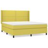 vidaXL Sommier &agrave; lattes de lit avec matelas Vert 180x200 cm Tissu