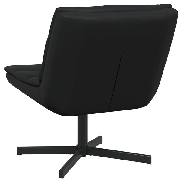 vidaXL Chaise pivotante Noir 63 x 75 x 76 cm PU brillant