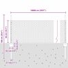 vidaXL Cl&ocirc;ture avec poteau Gris 0,5 x 100 m Acier et PVC