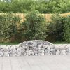 vidaXL Paniers &agrave; gabions arqu&eacute;s 3 pcs 300x30x40/60 cm fer galvanis&eacute;