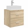 vidaXL Vanit&eacute; de lavabo mural Ch&ecirc;ne Sonoma 49,5 x 41 x 62,5 cm