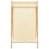 vidaXL Panier &agrave; linge Bois de c&egrave;dre et textile Beige 42 x 41 x 64 cm