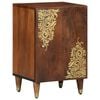 vidaXL Cabinet de salle de bain avec porte Marron miel 38 x 33 x 58 cm