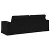vidaXL Canap&eacute; Noir 222 x 80 x 82 cm tissu