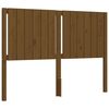 vidaXL Cadre de lit sans matelas marron miel 140x190 cm bois massif