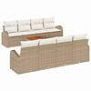 vidaXL Ensemble de canap&eacute; de jardin 9 pc Beige et cr&egrave;me polyrotin