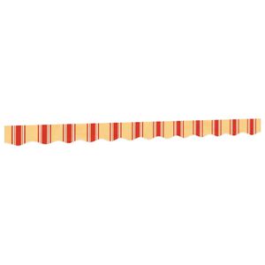 vidaXL Tissu de remplacement de cantonni&egrave;re d&rsquo;auvent jaune orange 300 cm