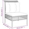 vidaXL Salon de jardin 5 pcs avec coussins Gris R&eacute;sine tress&eacute;e