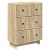 vidaXL Armoire &agrave; tiroirs Ch&ecirc;ne Sonoma 66 x 34,5 x 90 cm