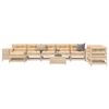 vidaXL Salon de jardin 10 pcs bois de pin massif