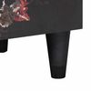 vidaXL Cabinet de chevet avec porte 2 pcs Noir 40 x 33 x 46 cm