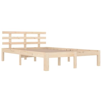 vidaXL Cadre de lit sans matelas bois massif 160x200 cm