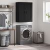 vidaXL Armoire murale noir 69,5x34x90 cm bois d'ing&eacute;nierie