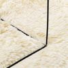 vidaXL Tapis Shaggy à poils longs NAVARRA crème 100x100 cm polyester