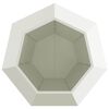 vidaXL Jardini&egrave;re 2 pcs Blanc 100 x 100 x 80 cm Acier