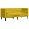 vidaXL Ensemble de canap&eacute; Chesterfield et traversins 2 pcs velours
