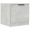 vidaXL Tables de chevet 2 pcs Gris b&eacute;ton 40x39x40 cm