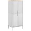 vidaXL Garde-robe FLORO blanc 77x53x171 cm bois massif de pin