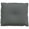vidaXL Coussin de Dos Gris fonc&eacute; 60 x 19 x 50 cm tissu