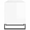vidaXL Armoire &agrave; disques blanc brillant 121x38x48 cm bois d'ing&eacute;nierie