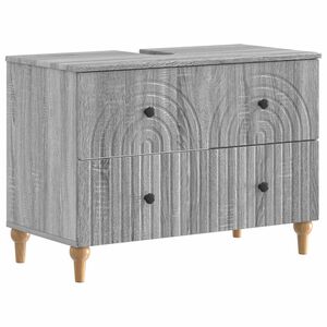 vidaXL Meuble sous Lavabo de Salle de Bain ALKMAAR Sonoma gris