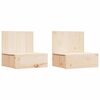 vidaXL Table de chevet 2 pc Marron 42 x 32,5 x 40 cm