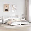 vidaXL Cadre de lit sans matelas blanc 180x200 cm bois massif de pin
