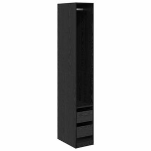 vidaXL Armoire Ch&ecirc;ne noir 30 x 50 x 200 cm Bois d'ing&eacute;nierie