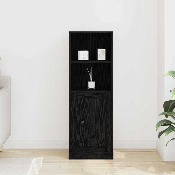vidaXL Highboard Chêne noir 36 x 35,5 x 103,5 cm Bois d'ingénierie