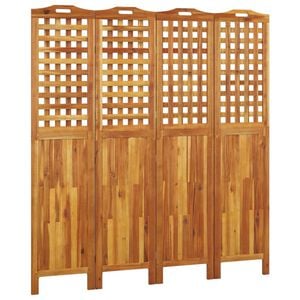 vidaXL Cloison de s&eacute;paration 4 panneaux 162x2x180 cm Bois d'acacia