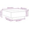 vidaXL Table basse Ch&ecirc;ne artisanal 80 x 80 x 31 cm