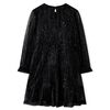 Robe à manches longues pour enfants noir 128