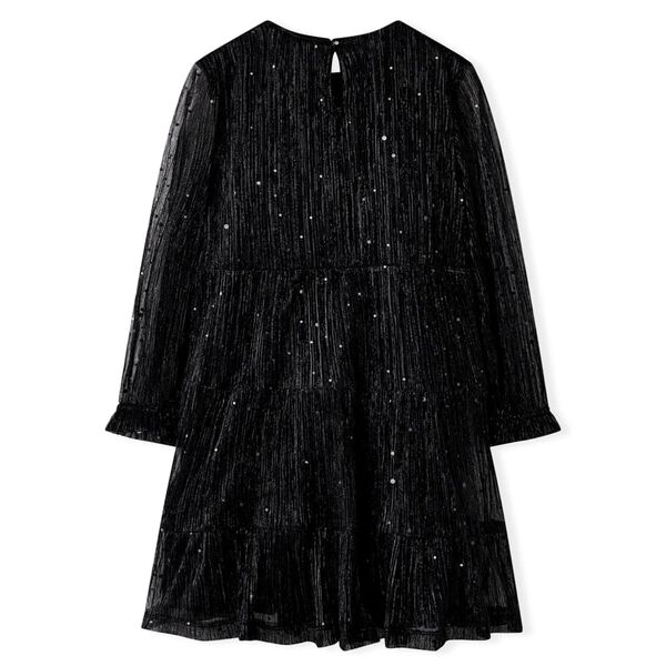 Robe à manches longues pour enfants noir 128