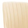 vidaXL Chaises &agrave; manger lot de 6 cr&egrave;me velours