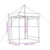 vidaXL Tente de r&eacute;ception pliable escamotable avec 2 parois lat&eacute;rales