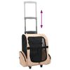 vidaXL Chariot polyvalent pliable pour animaux de compagnie beige