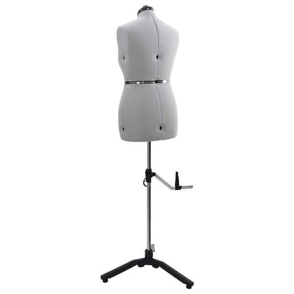 vidaXL Forme de Robe Ajustable F&eacute;minine Gris m Velours