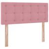 vidaXL Lit de Rangement avec matelas Rose 120 x 200 cm Velours