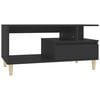 vidaXL Table basse Noir 90x49x45 cm Bois d'ing&eacute;nierie