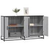 vidaXL Buffet sonoma gris 134x35x76 cm bois d'ing&eacute;nierie