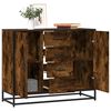 vidaXL Buffet ch&ecirc;ne fum&eacute; 92x35x76 cm bois d'ing&eacute;nierie
