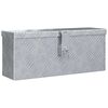 vidaXL Bo&icirc;te en aluminium 48,5 x 14 x 20 cm Argent&eacute;