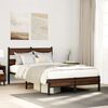 vidaXL Cadre de lit sans matelas ch&ecirc;ne marron 120x190 cm